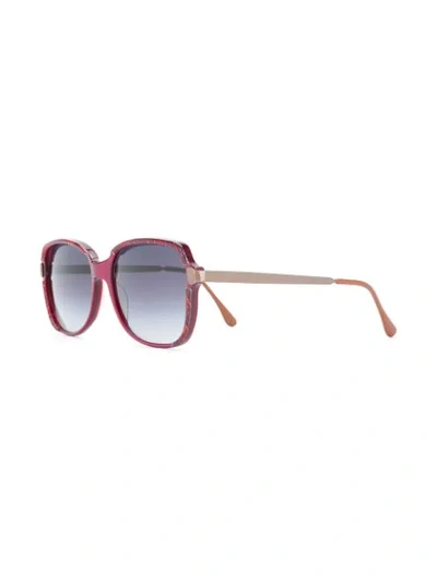 Pre-owned Missoni 1990s Oversized Gradient Sunglasses In Pink
