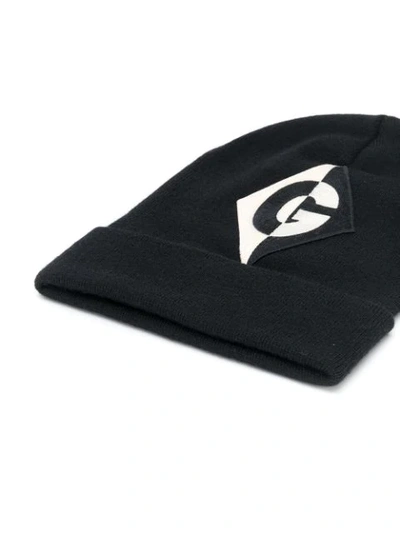 Shop Gucci G Rhombus Beanie In Black