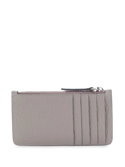 Shop Maison Margiela Logo Cardholder In Grey