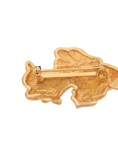 Pre-owned Susan Caplan Vintage 金鱼造型胸针 In Gold