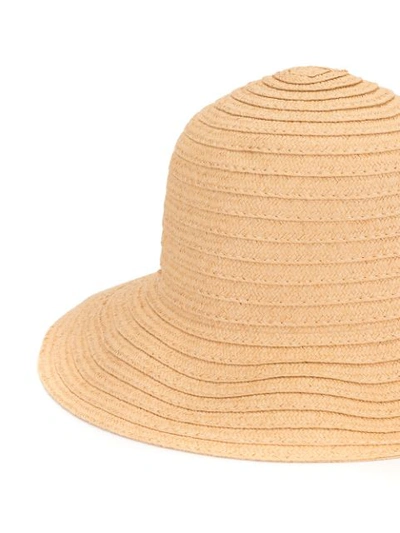 Pre-owned Fendi 2000s Straw Hat In Brown