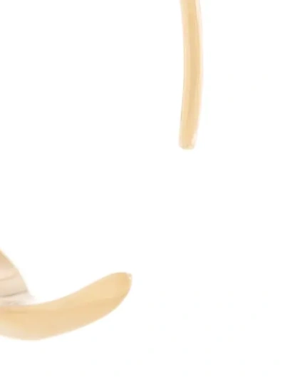 Shop Niomo Kara Zigzag-shaped Hoop Earrings In Gold