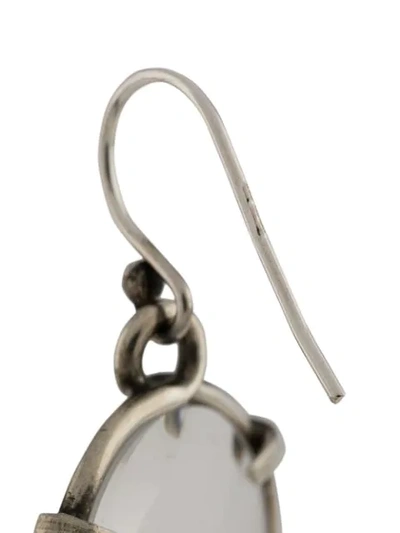 Shop Ann Demeulemeester Chain Drop Earrings In 005 Silver