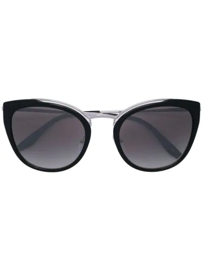 Shop Prada 'conceptual' Cat-eye-sonnenbrille In Black
