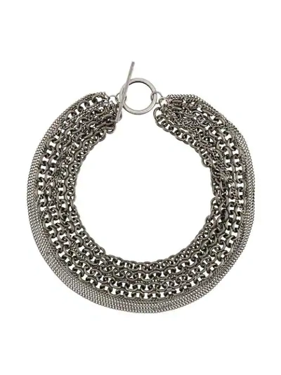 Shop Ann Demeulemeester Chain In Silver