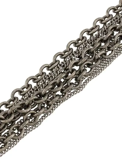 Shop Ann Demeulemeester Chain In Silver