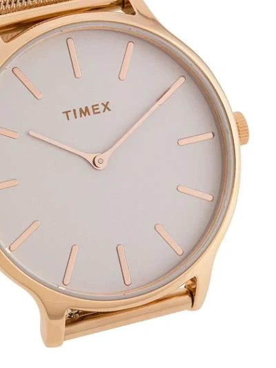 Shop Timex Transcend 38mm Watch In Gold