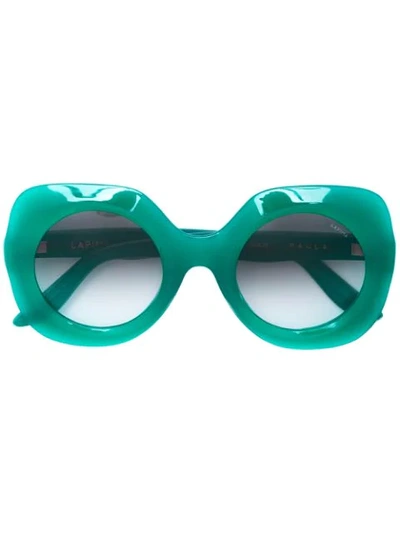 Shop Lapima Paula Sunglasses In Green
