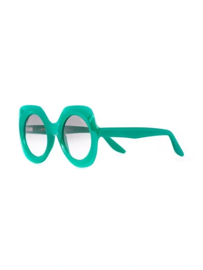 Shop Lapima Paula Sunglasses In Green