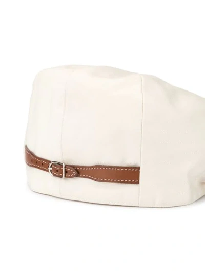 Pre-owned Hermes  Hunting Hat Cap In White