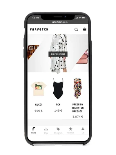 Shop Off-white Floral Logo Iphone X Case In Black