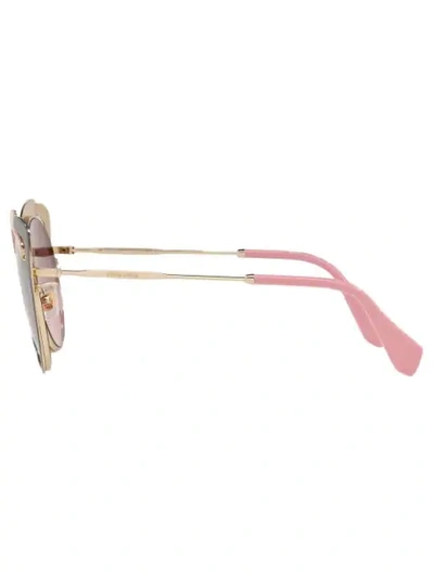 Shop Miu Miu Cat-eye Shaped Sunglasses In Pink