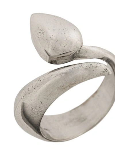 Shop Alan Crocetti Wrap-style Open Ring In Silver