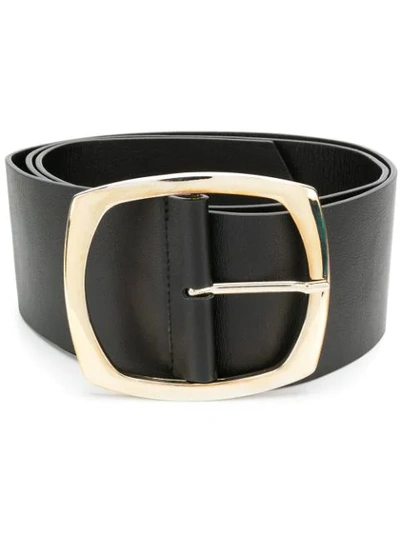Shop Amen Gold-tone Buckle Belt In Black