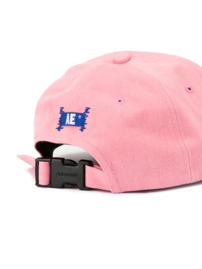 Shop Ader Error Embroidered Baseball Cap In Pink