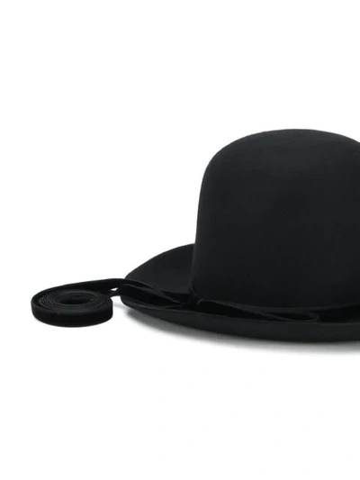 Shop Ann Demeulemeester Cloche Hat - Black