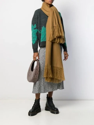 Shop Isabel Marant Cashmere Oversized Blanket Scarf In Bronze