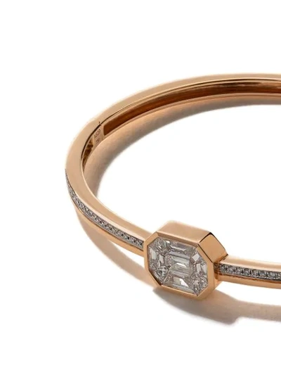 Shop As29 18kt Rose Gold Illusion Diamond Pave Bangle