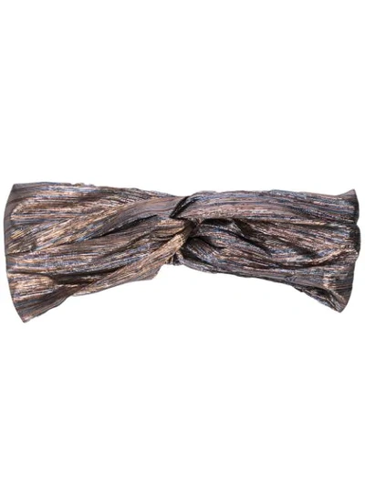 Shop Maison Michel Carolyn Headband In Metallic