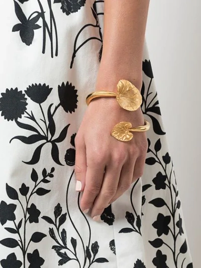 Shop Oscar De La Renta Eucalyptus Bracelet In Gold