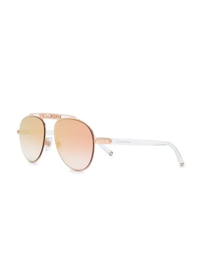 Shop Dolce & Gabbana Aviator Sunglasses In 1298/6f
