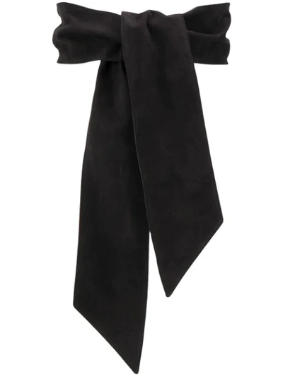 Shop Orciani Tie Waist Belt In Black