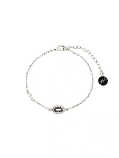 Shop Karl Lagerfeld Klassisches Armband In Silver