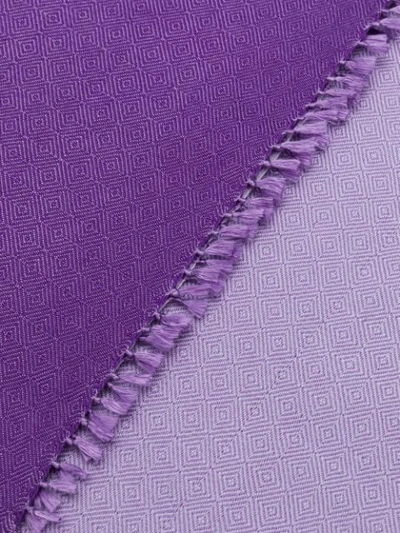 Shop Bally Tassel Detailed Scarf In Purple