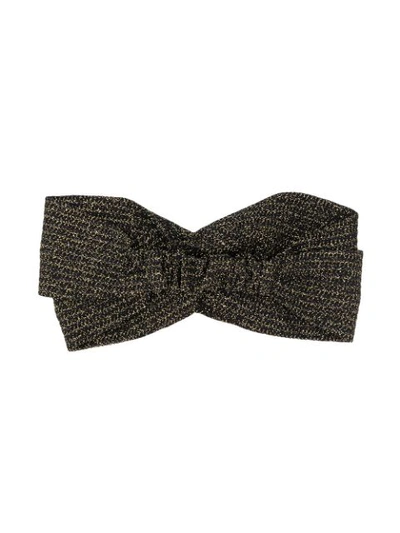 Shop Missoni Shimmer Ribbon Hair Pin In Black