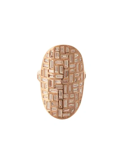 Shop Anita Ko 18kt Rose Gold Mosaic Diamond Ring