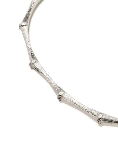 Shop Annoushka 18kt White Gold Dream Catcher Bamboo Diamond Cuff In 18ct White Gold