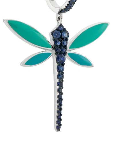 Shop Anapsara Sapphire Drop Earrings In Blue