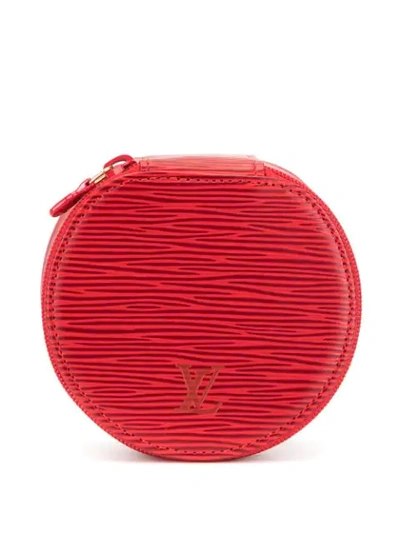 Pre-owned Louis Vuitton  Ecrin Bijou Jewellery Case In Red