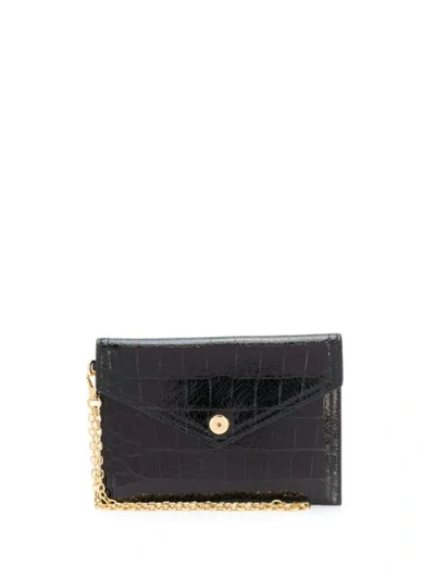 Shop Miu Miu Chain Strap Wallet In F0wg3