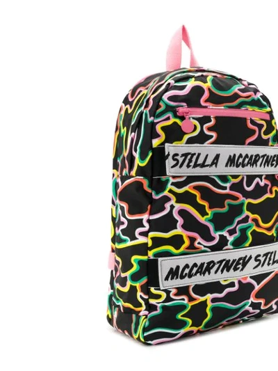 Shop Stella Mccartney Camouflage Print Backpack In Black