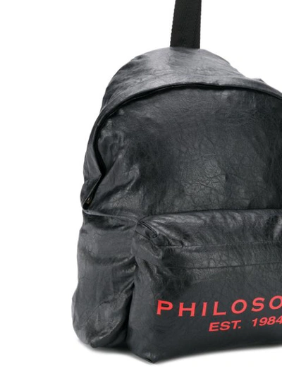 Shop Philosophy Di Lorenzo Serafini Logo Print Backpack In Black