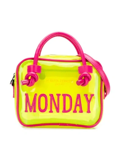 Shop Alberta Ferretti Monday Bag In Yellow