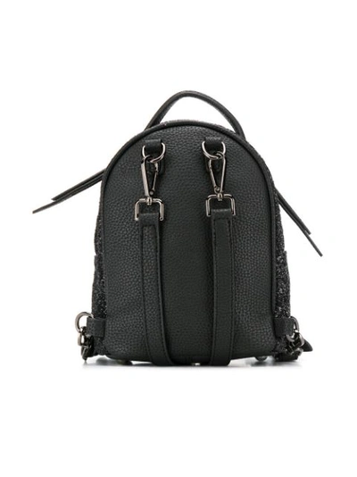 Shop Chiara Ferragni Appliqué Logo Backpack In Black
