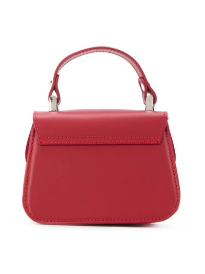 Shop Monnalisa Bow Detail Shoulder Bag In Red