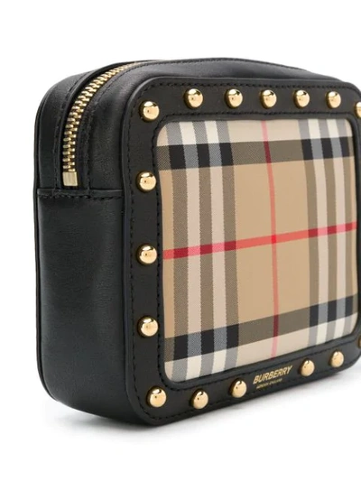 Shop Burberry Vintage Check Belt Bag In Brown