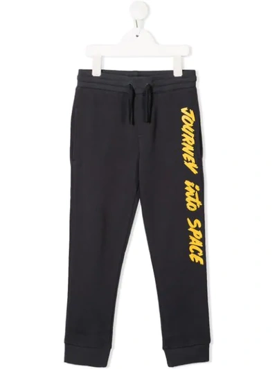 Stella Mccartney Journey Into Space Printed Track Pants In Grey