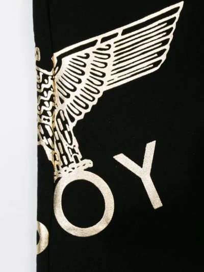 Shop Boy London Printed Logo Sweatpants In Black