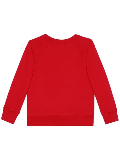 Shop Gucci Children's Sweatshirt With  Logo In Red