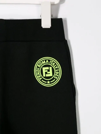 Shop Fendi Track Pants In Black