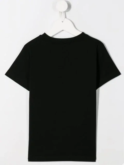 Shop Balmain Contrast Logo T-shirt In Black