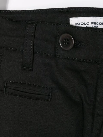 Shop Paolo Pecora Classic Fitted Trousers In Black