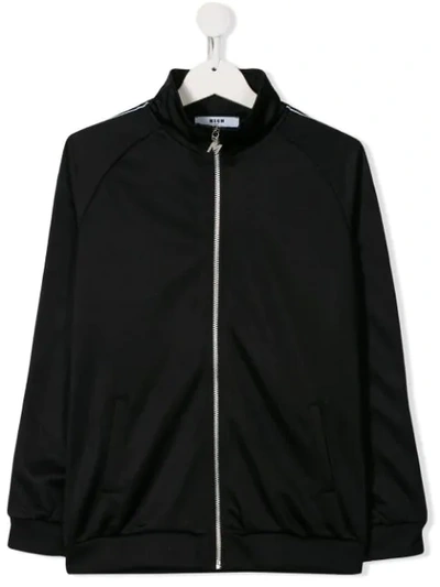Shop Msgm Triacetate Jacket In Black