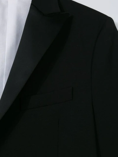 Dsquared2 Teen One Button Blazer In Black
