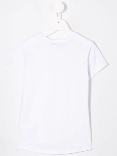Shop Givenchy Distressed Logo T-shirt In White