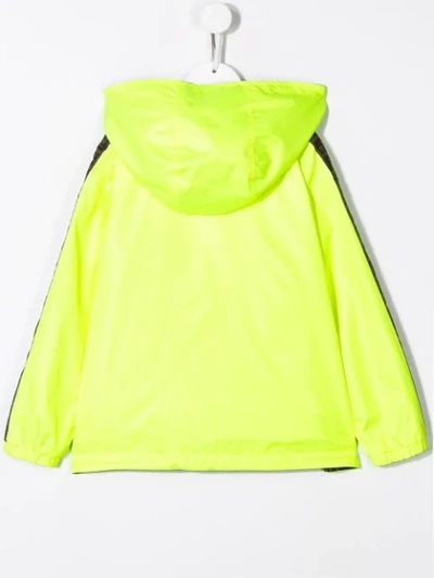 Shop Fendi Reversible Jacket In Yellow
